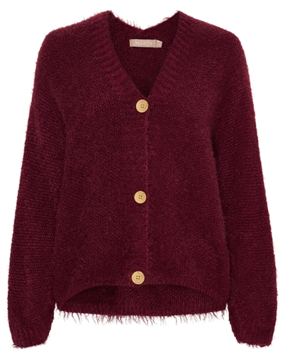 Marta du Chateau - MDCDakota Strikcardigan - Bordeaux